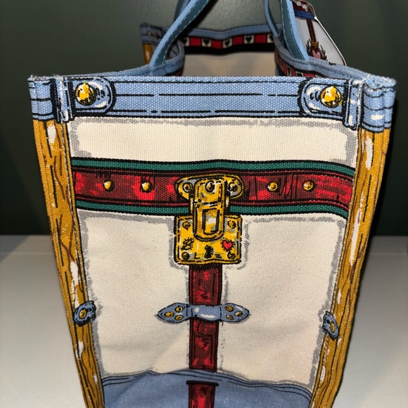 Brighton Retired 2019 "In Love We Trust" Canvas Tote Bag - Picture 4 of 8